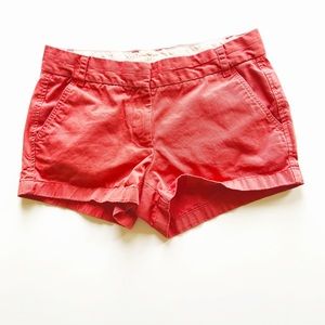 J. Crew Red/Orange Broken-In Shorts 8